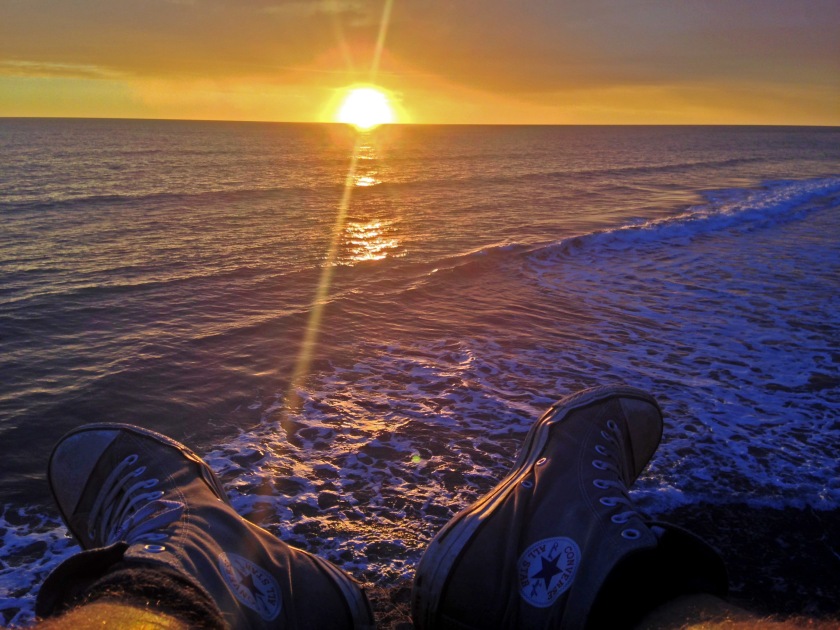 Sonnenuntergang am Waverley Beach